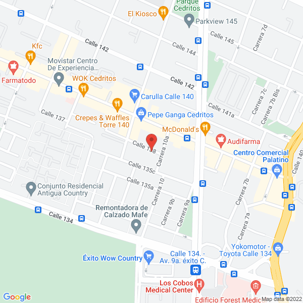 Mapa de Constructora La Sabana Ltda