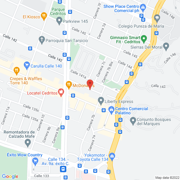 Mapa de Grupo Inmobiliario Kyrios Ltda