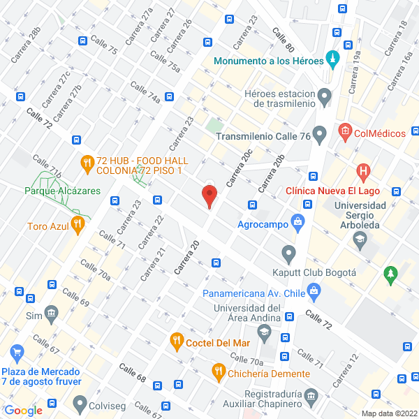 Mapa de Grupo Multifuncion En Seguridad Y Vigilancia Privada Perimetro Ltda