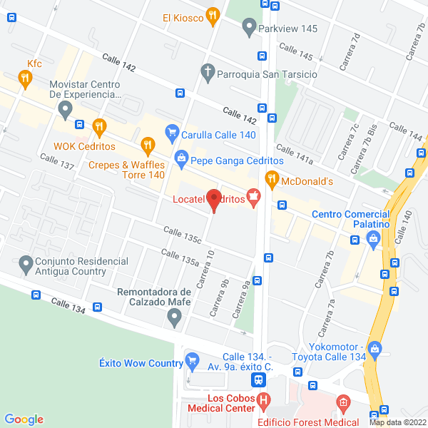 Mapa de H&C Servicios Generales Sas