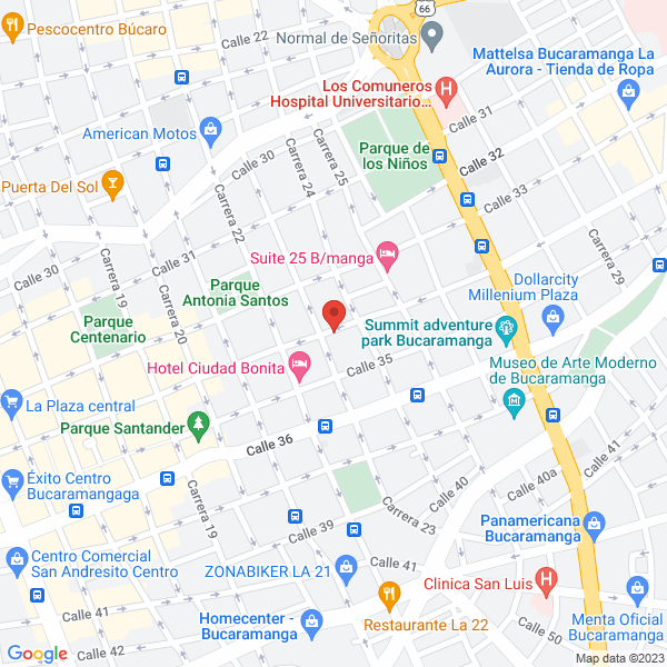 Map of Grupo De Bienes Y Servicios Inmobiliarios Ltda.