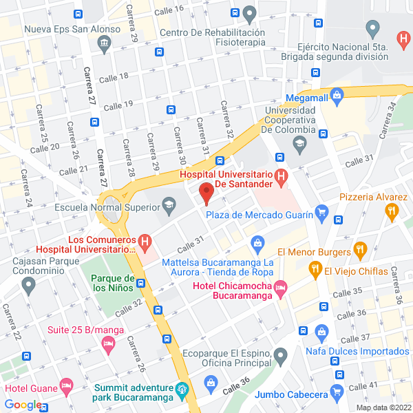 Map of Centro De Asistencia Odontológico Pulpodent