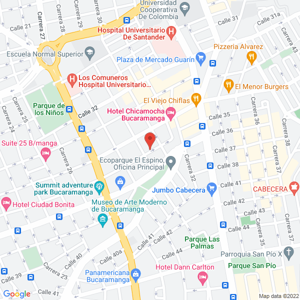 Map of Glama Promotora De Seguros Ltda.