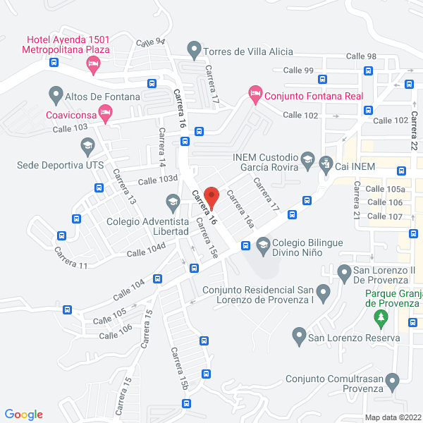Map of Asadero De Pollos La 22