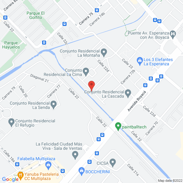 Mapa de Libreria Colombiana