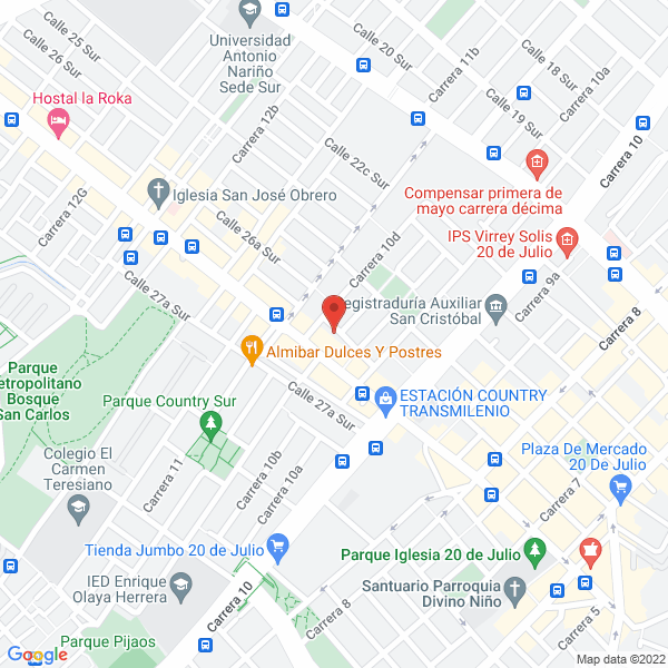 Mapa de Luis Eduardo Pissa Zambrano