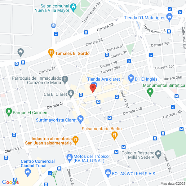 Mapa de Casa Comercial La Pradera City