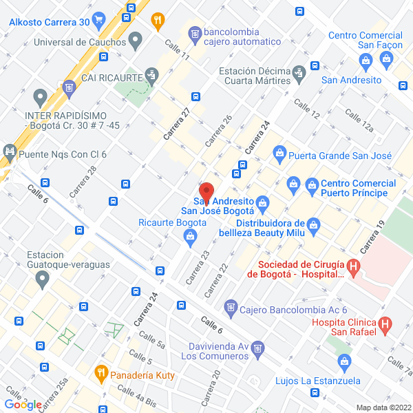 Mapa de Honorio Rios Sierra