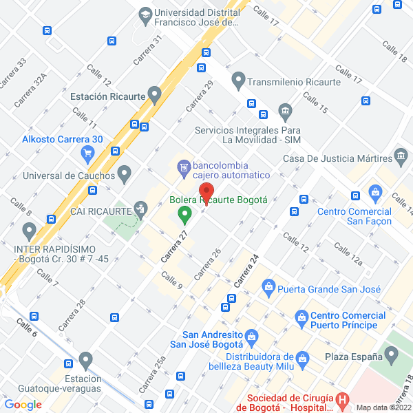 Mapa de Exivicol