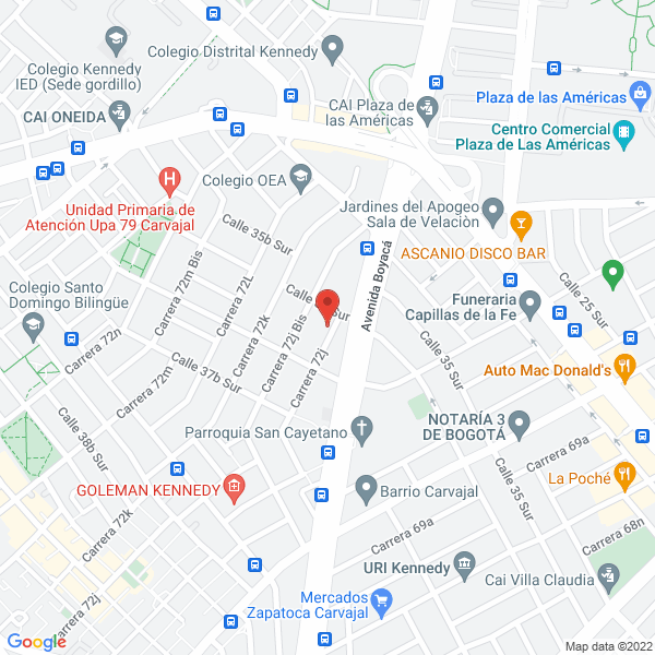 Mapa de Eval Y Bf Ltda.