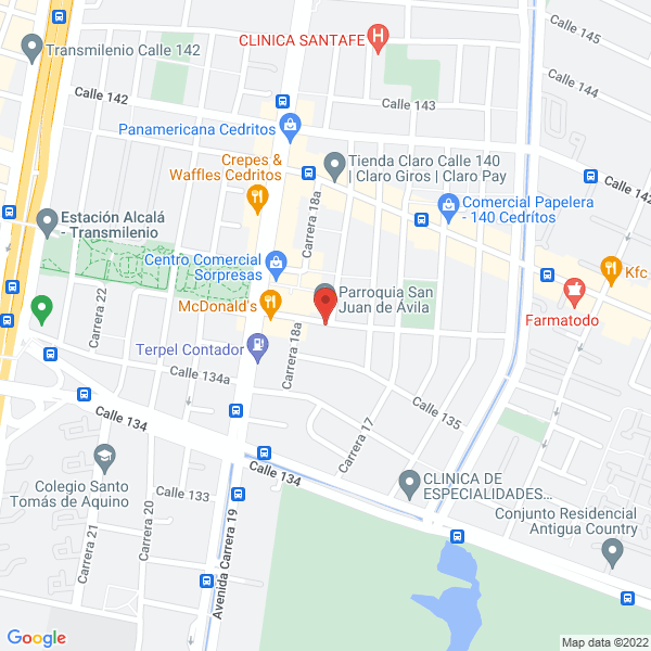 Mapa de Eventos Y Alimentos Gourmet S.A.S.