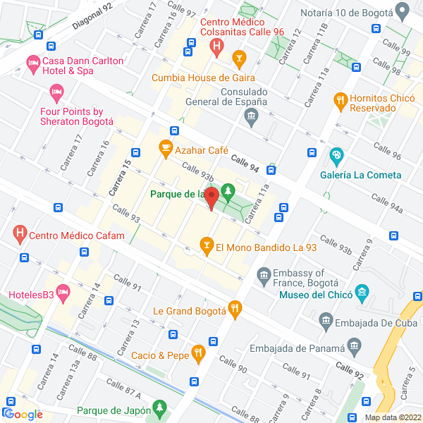 Mapa de Blue Ginger Ltda