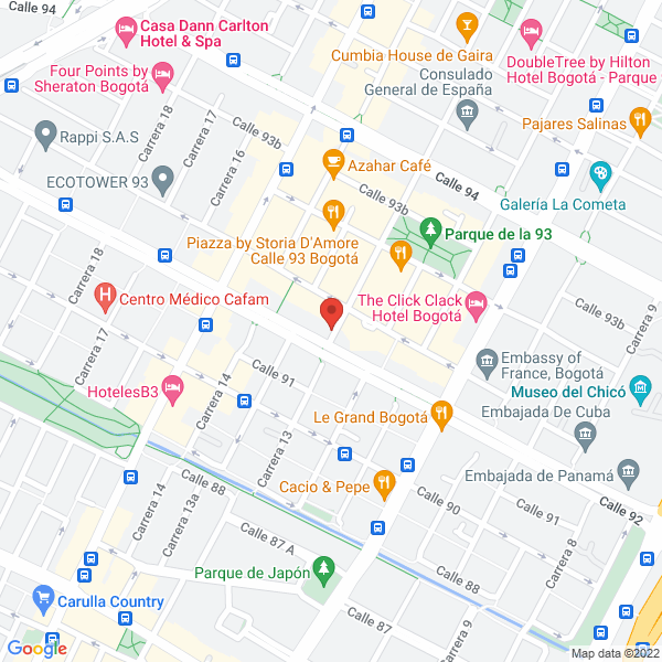 Mapa de Bm3 Obras Y Servicios Sucursal Colombia