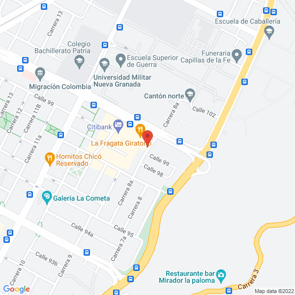 Mapa de Bnp Paribas Colombia Corporación Finaciera S.A.