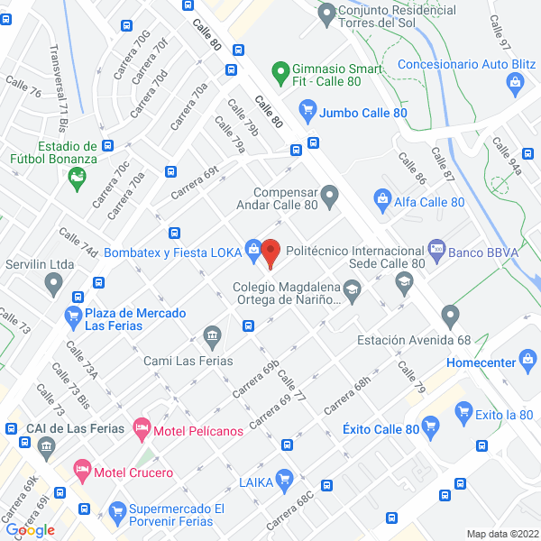 Mapa de Bocadillos Fruti Fresca