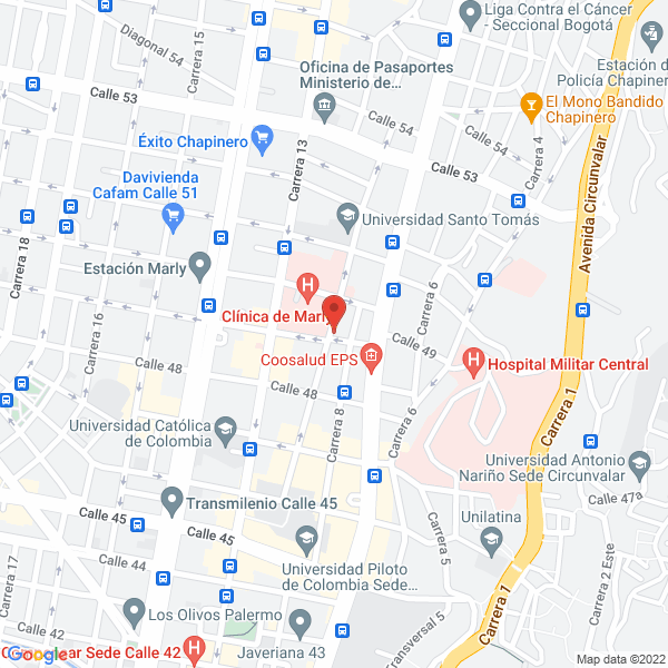 Mapa de Braquiterapia Marly Ltda.