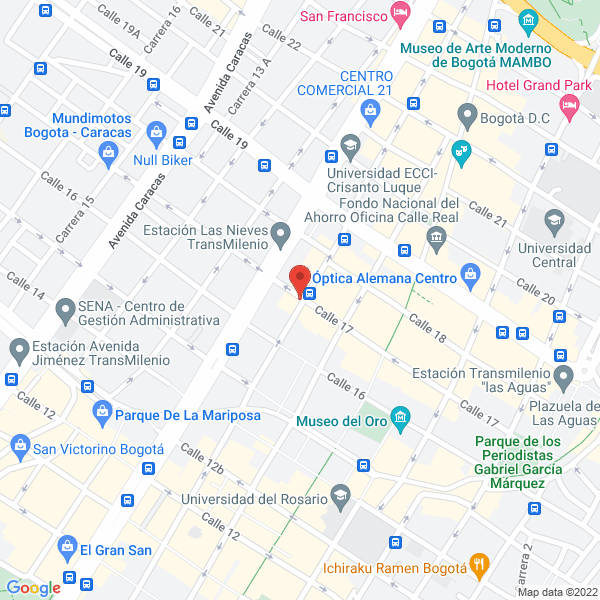 Mapa de Cafetería Y Frutería Gran Punto 9-13