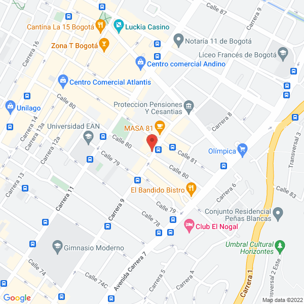 Mapa de Carl Zeiss Vision Colombia Ltda