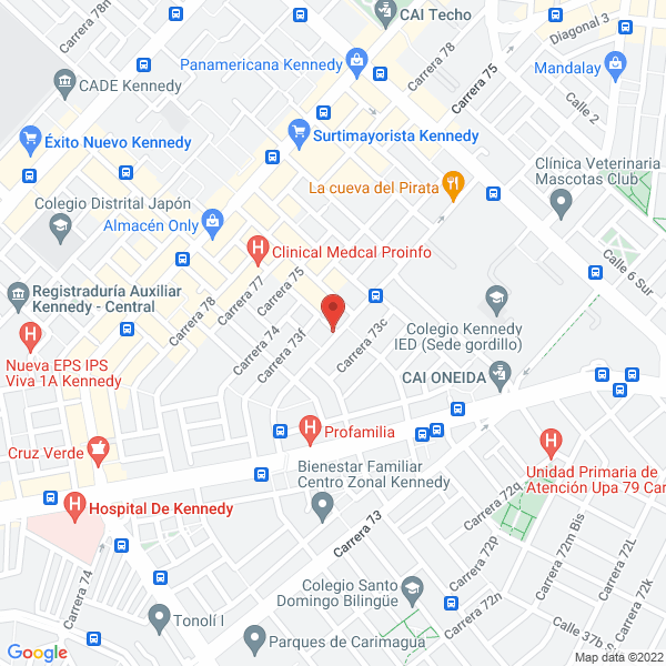 Mapa de Casa Amobladora Adonay De La 74