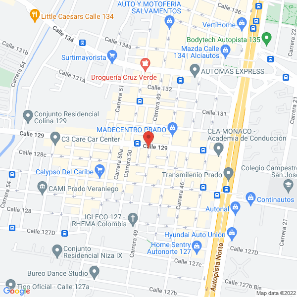 Mapa de Casa Comercial La Hispana