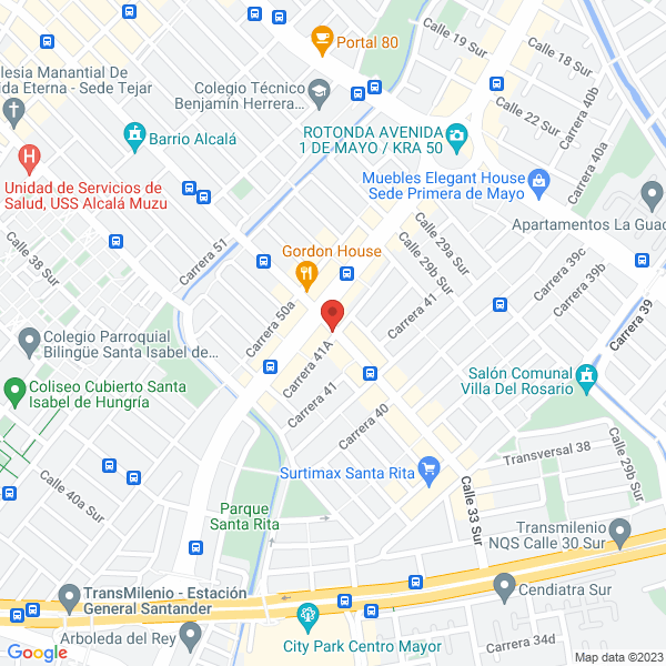 Mapa de Casa Comercial Santa Rita