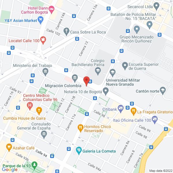 Mapa de Fincreit Ltda.