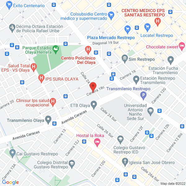 Mapa de Calzado Jotage & Cía. Ltda.