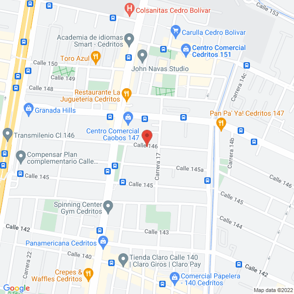 Mapa de Centro De Belleza Integral Rinnova S.A.S.