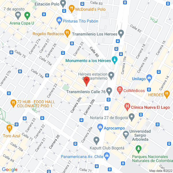 Mapa de Centro De Estética Acuarius