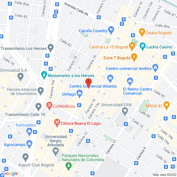 Mapa de Centro De Estética Equilibrium Vital
