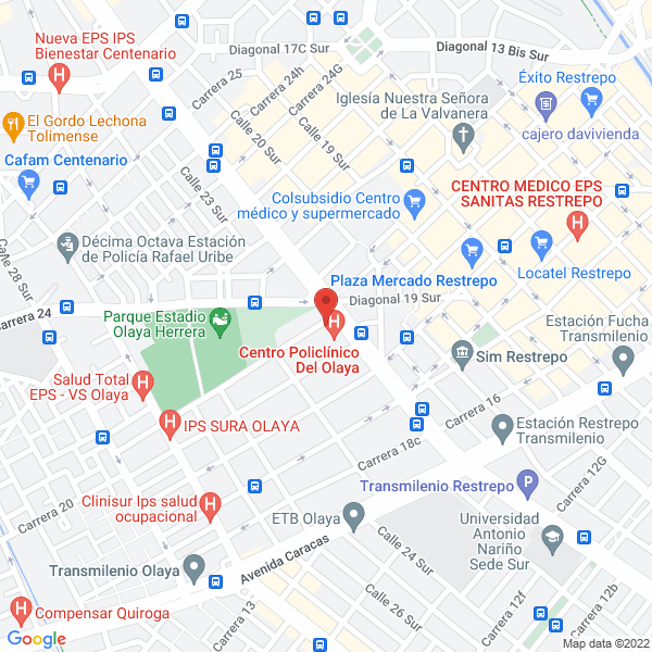 Mapa de Centro Médico Especial El Redentor