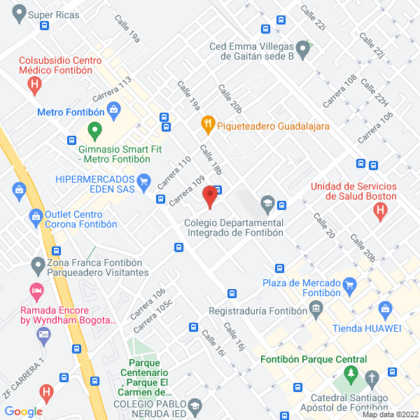 Mapa de Centro Odontológico Belén