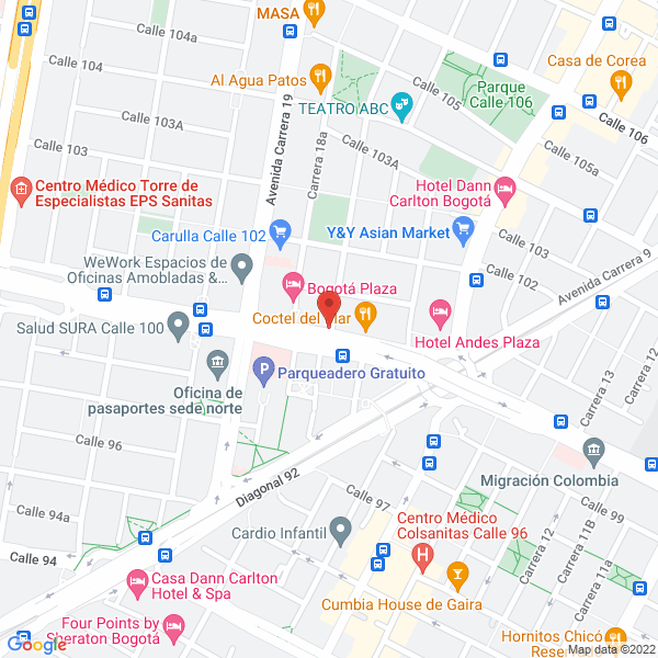 Mapa de Centro Odontológico Escobar