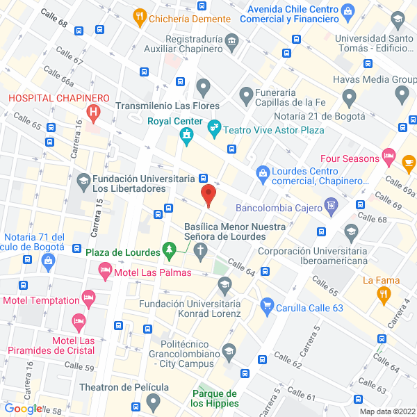 Mapa de Centro Optico El Buho Ltda.