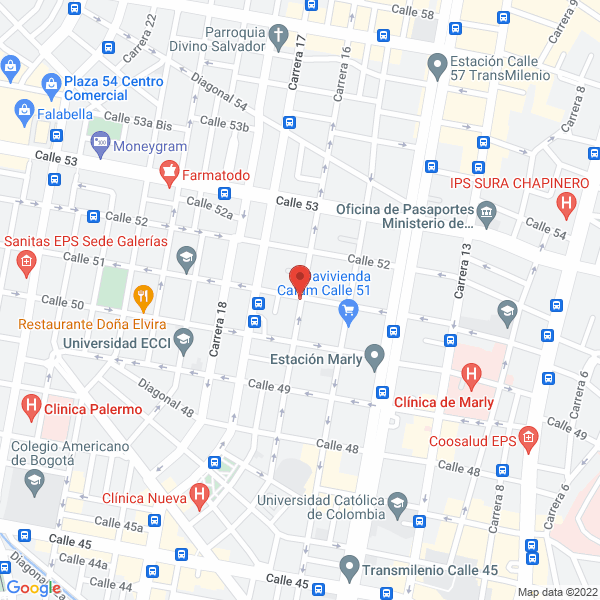 Mapa de Centro Optico Ver
