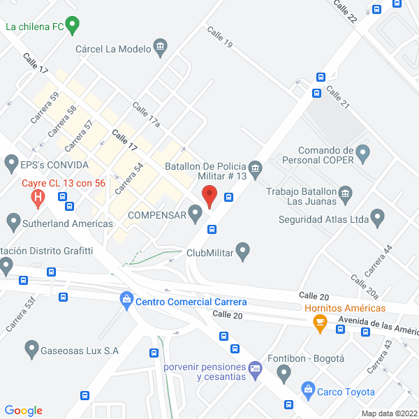 Mapa de Georadares Busquedas E Ingenieria S.A.S.