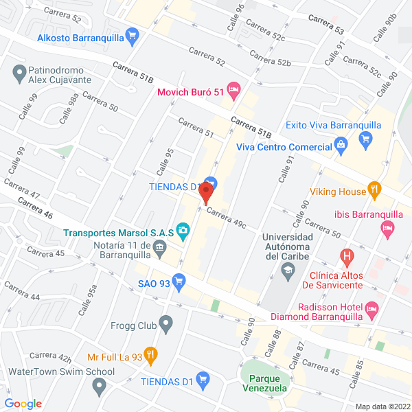 Map of Grupo Empresarial Proactivar S.A.S.