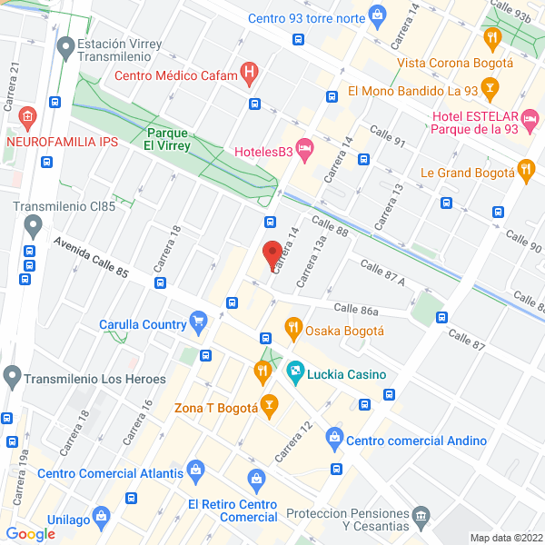 Mapa de Grupo Médico Corazón Joven Ltda.