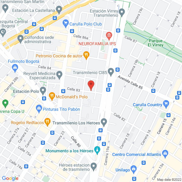 Mapa de Hacienda Lugano S.A.