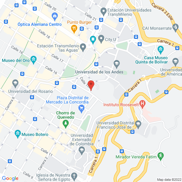 Mapa de Hamburguesas Toro Rojo