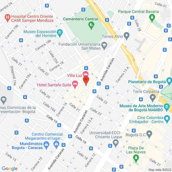 Mapa de Hostal Club California
