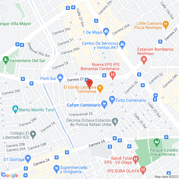 Mapa de Ids Muebles Asociados Ltda.