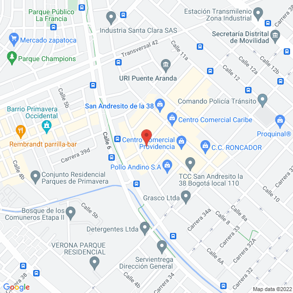 Mapa de Importaciones J D J Sanchez Ltda