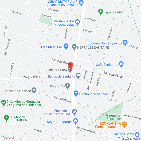 Map of San Cristobal Seguros Generales