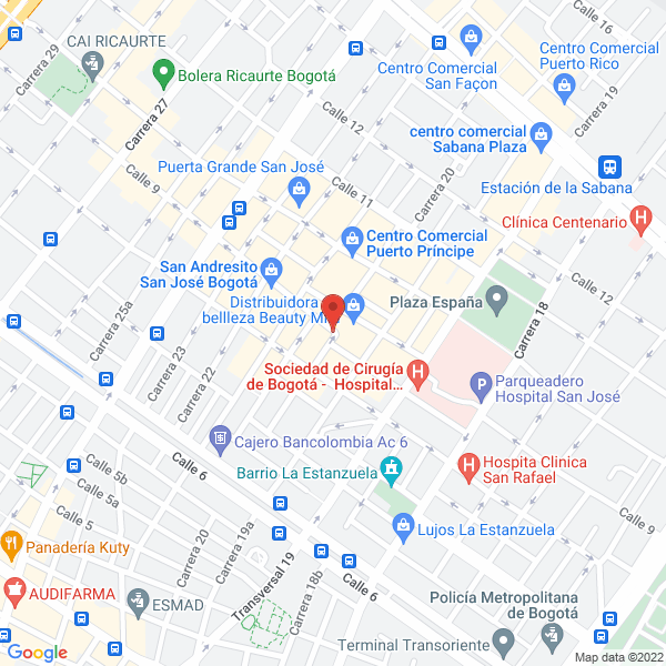 Mapa de Importadora Comercial Sanandresito