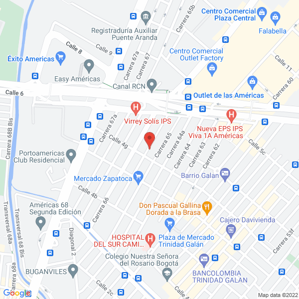 Mapa de Inflexcol Ltda.
