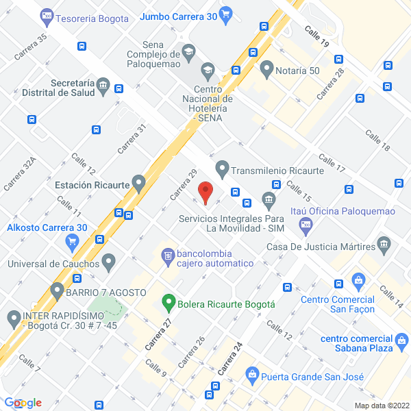 Mapa de Coherco Ingeniería Y Herramientas S.A.S.