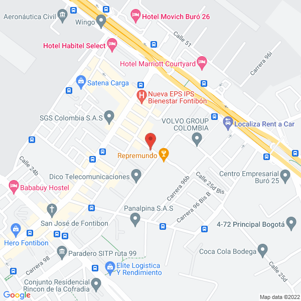 Mapa de Coincarga Sas