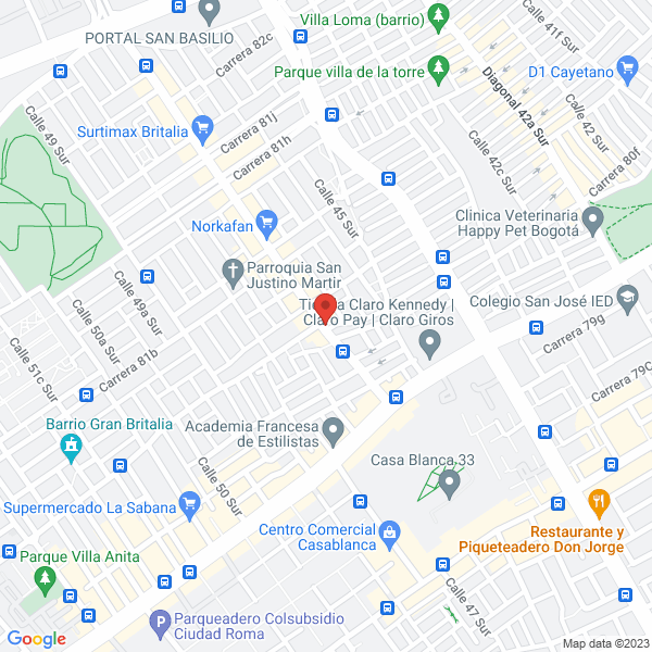 Mapa de Peluqueria Color Y Maquillaje Yair Zuñiga