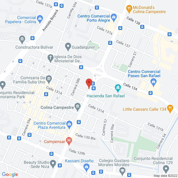 Mapa de Peluquería Hair Star